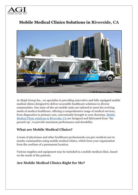 riverside mobile health clinic